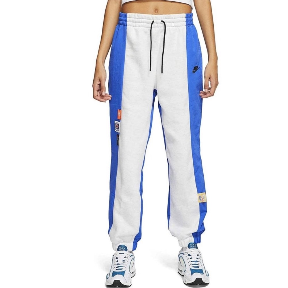 Nike swoosh loose fit sweatpants joggers Sportswear pockets colorblock XXL